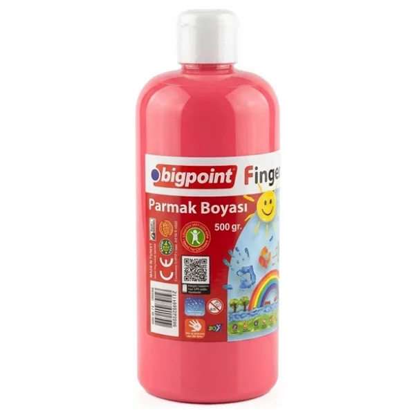 Bigpoint 500 ml Pembe Parmak Boyası - Görsel 4