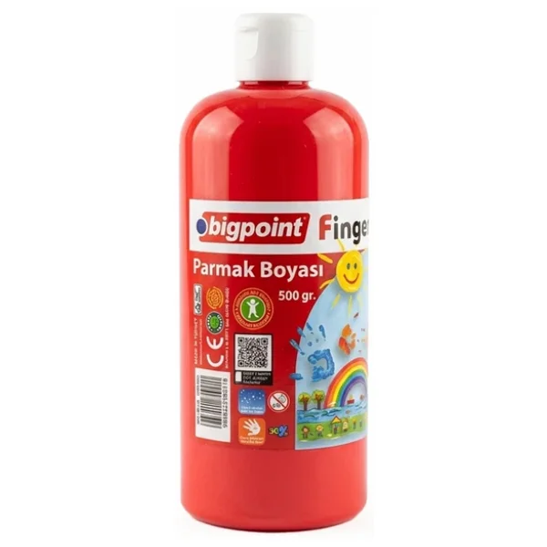 Bigpoint 500 ml Kırmızı Parmak Boyası - Görsel 4
