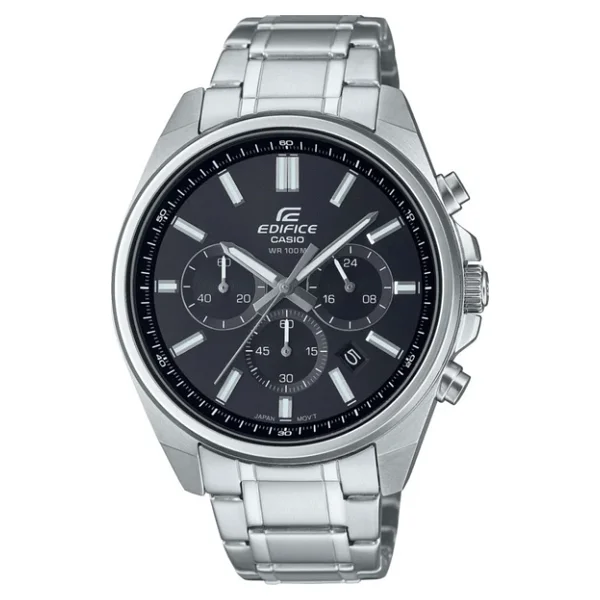 Casio Edifice EFV-650D-1AVUDF Çelik Kordon Siyah Erkek Kol Saati - Görsel 8