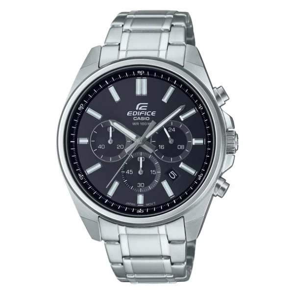 Casio Edifice EFV-650D-1AVUDF Çelik Kordon Siyah Erkek Kol Saati - Görsel 6