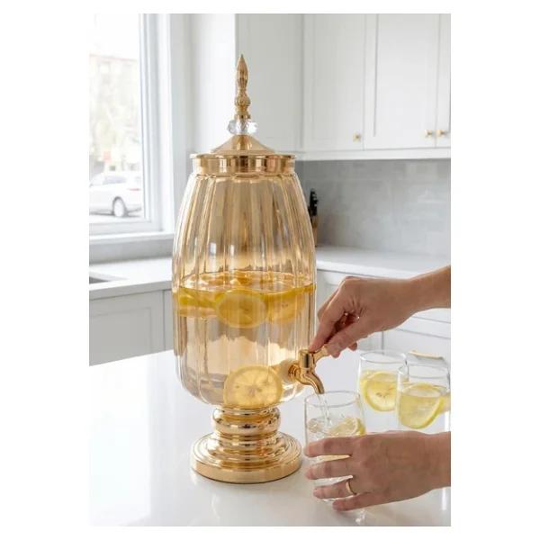 Cam Sebil - Yağlık, Şerbetlik, Sürahi - 6 Litre, 50 Cm-4 - Görsel 3
