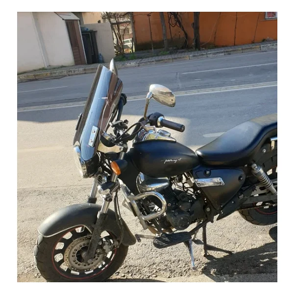 Motocam Küba Süperlight 125 Ön Cam 2008-2026 Model 53Cm Siyah Renkli 4Mm Aparatsız - Görsel 9