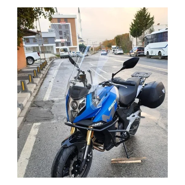 Motocam Cf Moto 650 Mt Ön Cam 2016-2026 Model 56Cm Şeffaf Renkli 4Mm - Görsel 8