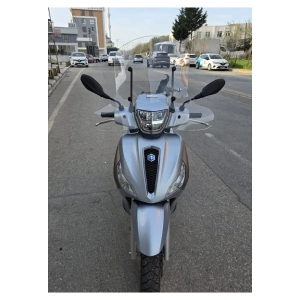 Motocam Piaggio Medley S 150 Ön Cam 2021-2026 Model 56Cm Şeffaf Renkli Elcikli Aparatsızdır - Görsel 6