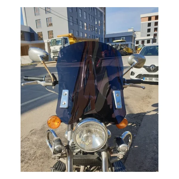 Motocam Küba Süperlight 125 Ön Cam 2008-2026 Model 53Cm Siyah Renkli 4Mm Aparatsız - Görsel 6