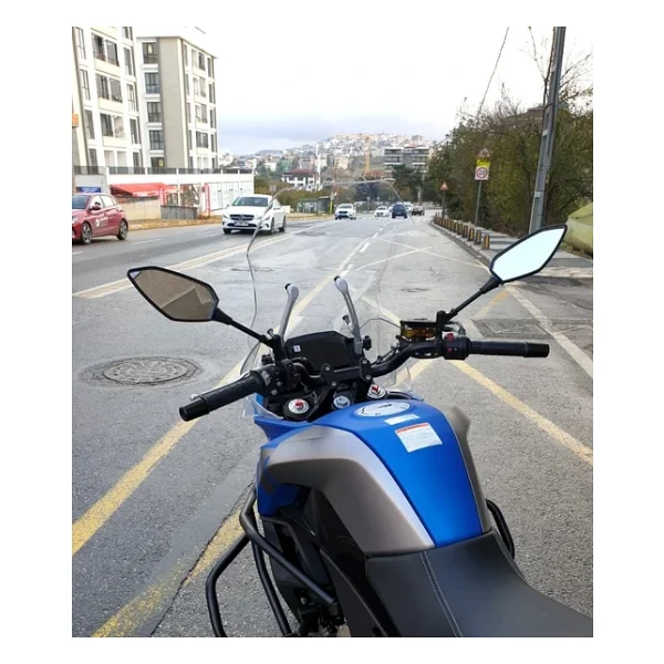 Motocam Cf Moto 650 Mt Ön Cam 2016-2026 Model 56Cm Şeffaf Renkli 4Mm - Görsel 9