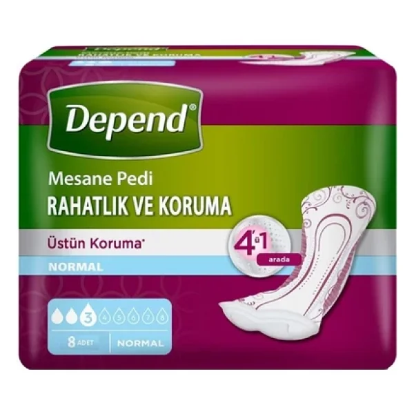 Depend Normal 12'li 4 Paket Mesane Pedi - Görsel 3