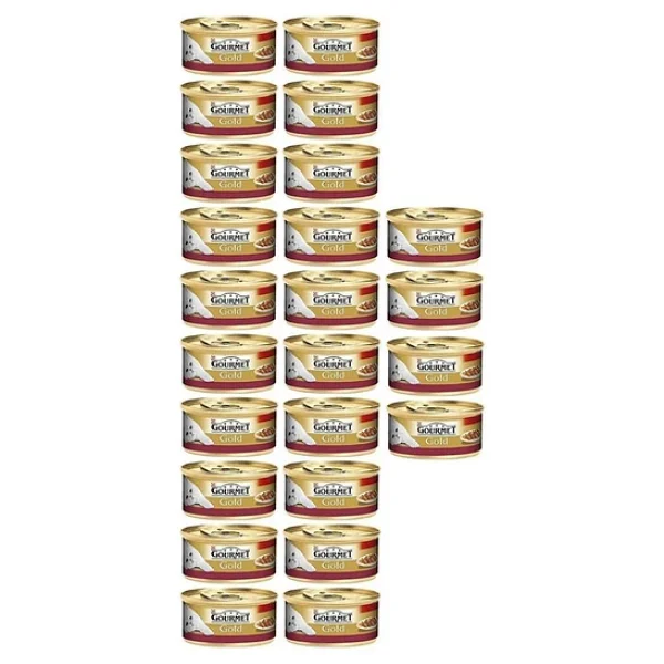 Gourmet Parça Etli Soslu Tavuklu ve Ciğerli 85 gr 24'lü Yetişkin Konserve Kedi Maması - Görsel 4