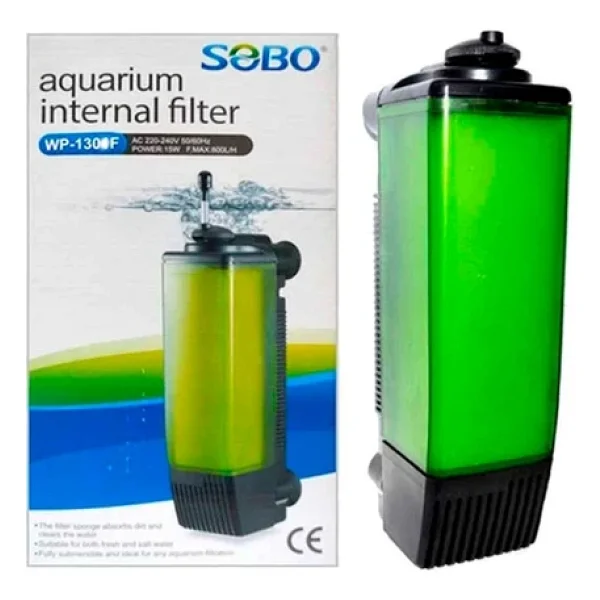 Sobo WP-1302F 800 lt/h 15 W Akvaryum İç Filtre - Görsel 7