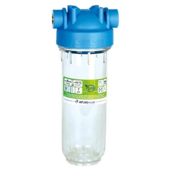 Aqua Bella Atlas Filtri Atlas 10 Inç Dp Mono Housıng 3/4" Tekli Filtre Kabı Boş - Görsel 3