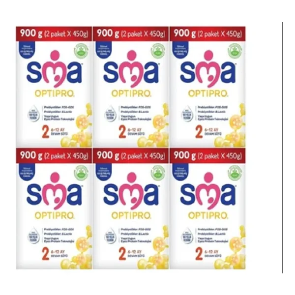 SMA Optipro 2 Probiyotik Devam Sütü 900 gr 6 Adet - Görsel 5