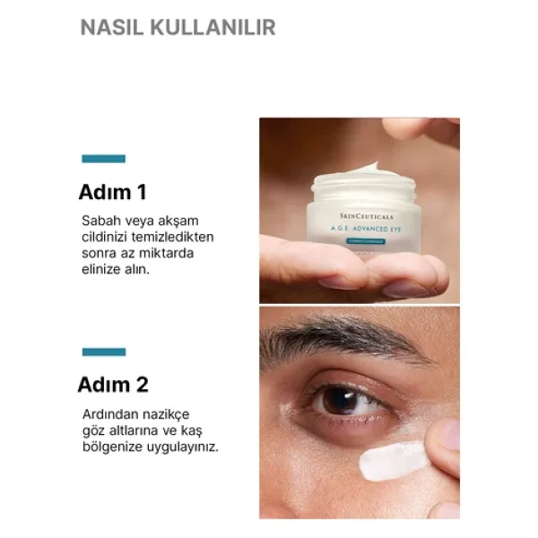 Skinceuticals A.g.e Advanced Göz Çevresi Kırışıklık & Yorgunluk Karşıtı Göz Bakım Kremi - Görsel 6
