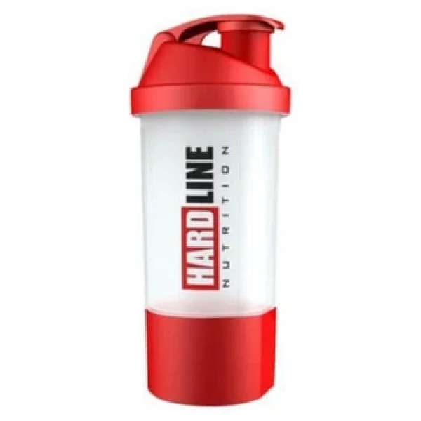 Hardline Nutrition Kırmızı 600 ml Shaker - Görsel 2