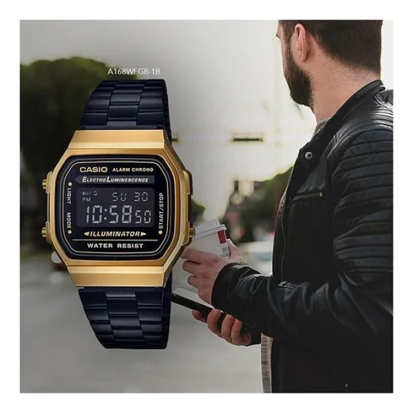 Casio Standart A168WEGB-1BDF Kol Saati - Görsel 6