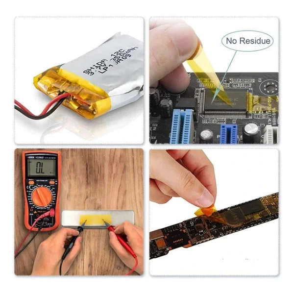 Kapton Bant 3mmx30m Yüksek Isıya Dayanıklı Yanmaz Bant - Görsel 4