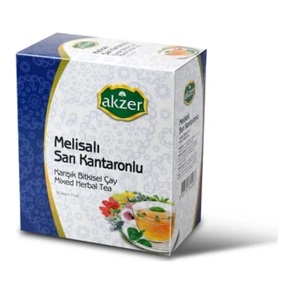 Akzer Melisalı Sarı Kantaronlu Karışık Bitki Çayı 60'lı - Görsel 3