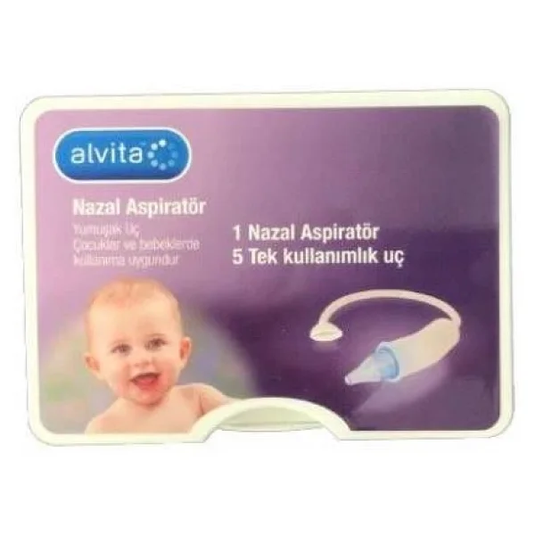 Alvita Nazal Aspiratör 5 Yedek Uçlu - Görsel 4