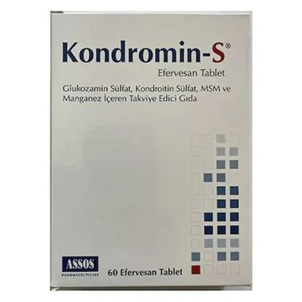 Assos Kondromin S + MSM 60 Efervesan Tablet - Görsel 8