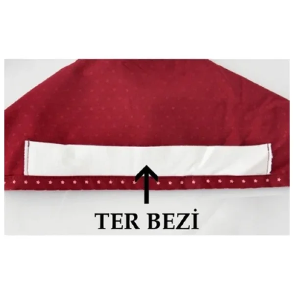 Mavi Koyun Desenli Cerrahi Bone - Görsel 6