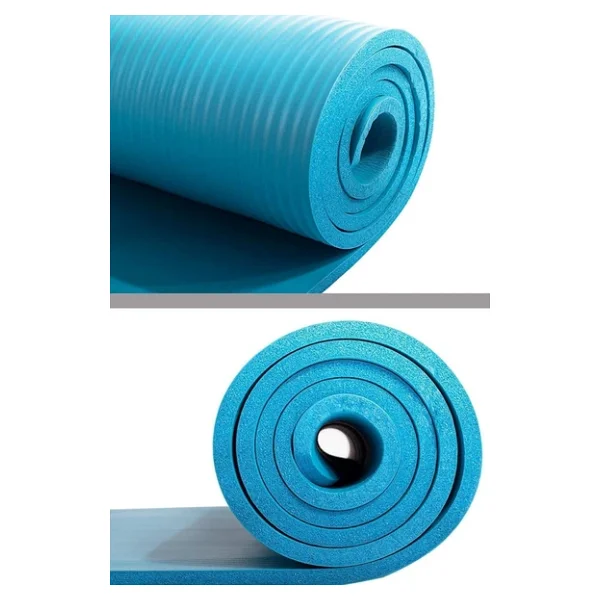 Delta Konfor Zemin 10 MM Taşıma Askılı Pilates Minderi Yoga Matı, Mavi, 10 MM - Görsel 2