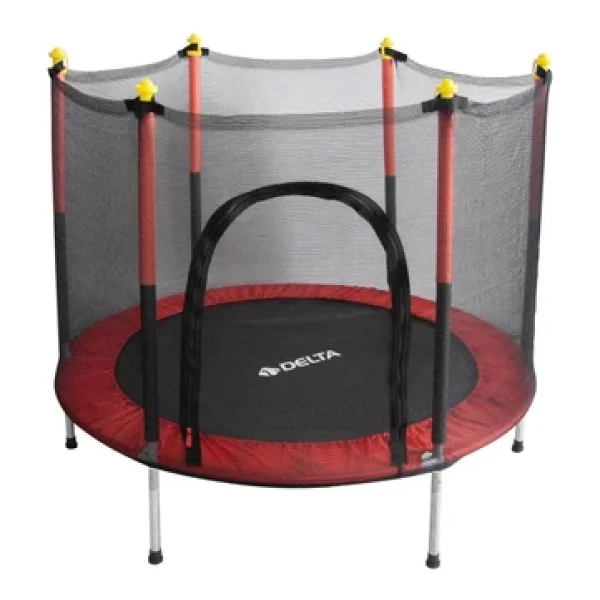 Delta Güvenlik Korumalı Fileli 140 Cm Özel Fermuar Güven Konforlu Çocuk Trampolini 55 İnç Trambolin - Görsel 5