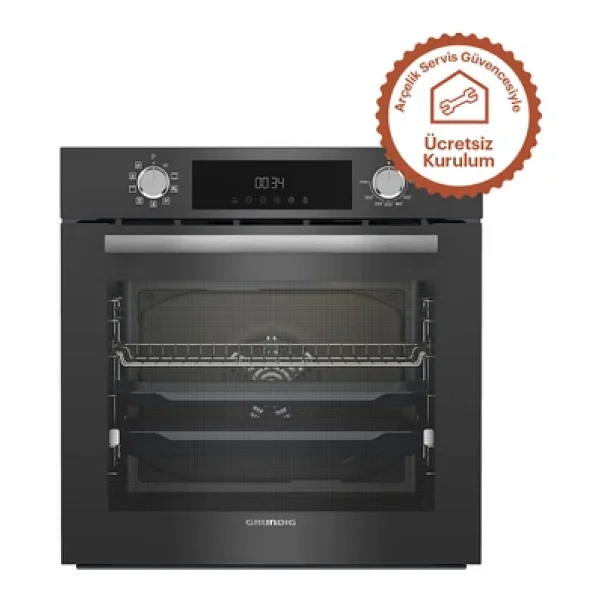 Grundig GEBM12302ZG Gri Ankastre Fırın - Görsel 2