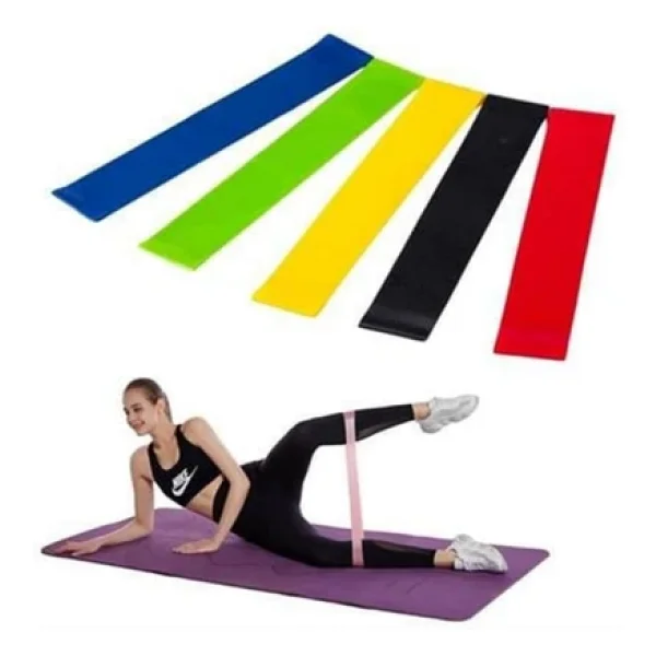 Spor Egzersiz Direnç Bandı Yoga Pilates Ve Fitness Antrenman Lastiği - Görsel 8