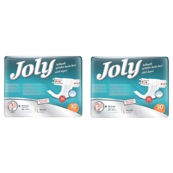 Joly Belbantlı Büyük Boy L 30'lu 2 Adet Hasta Bezi - Görsel 2
