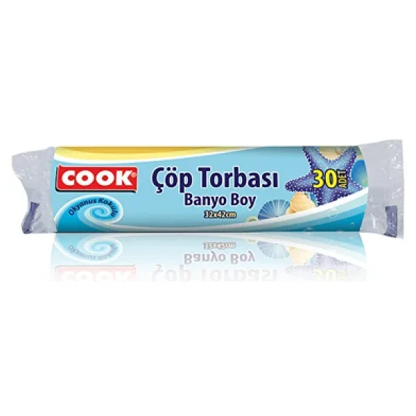 Cook Okyanus Kokulu Banyo Boy Çöp Poşeti 30'lu - Görsel 4