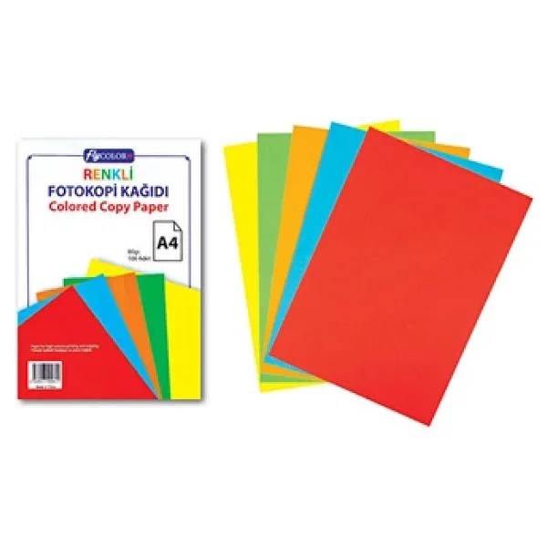 Fly Color A4 Renkli 100 Yaprak Fotokopi Kağıdı - Görsel 3