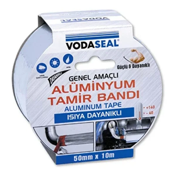 Vodaseal Aluminyum Tamir Bandı Metal 50x10mt - Görsel 2