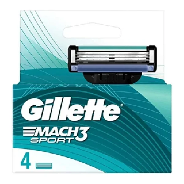Gillette Mach3 Sport 4'lü Yedek Tıraş Bıçağı - Görsel 2