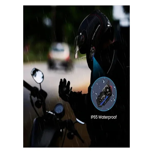 BT57 Motosiklet Kask Kulaklık Intercom Işıklı Motorsiklet Interkom - Görsel 4