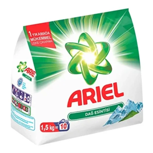 Ariel Dağ Esintisi Beyazlar için 1.5 kg Toz Deterjan - Görsel 3