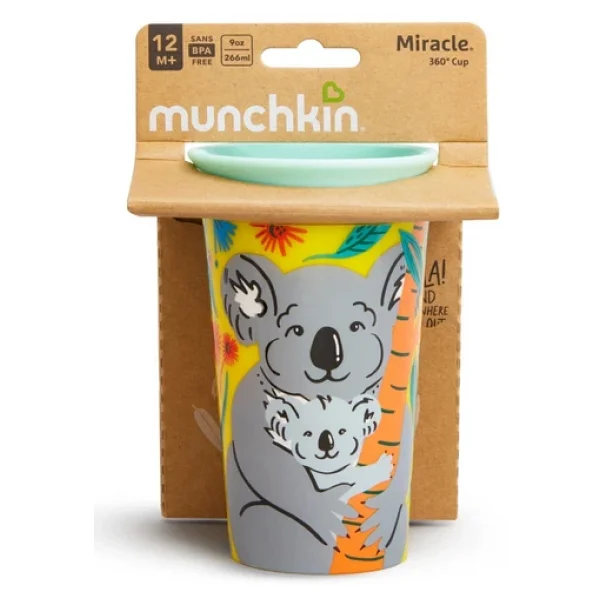 Munchkin Mucize 360° Wildlove Alıştırma Bardağı 12 Ay+ 266 ml Koala - Görsel 4