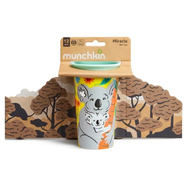 Munchkin Mucize 360° Wildlove Alıştırma Bardağı 12 Ay+ 266 ml Koala - Görsel 5