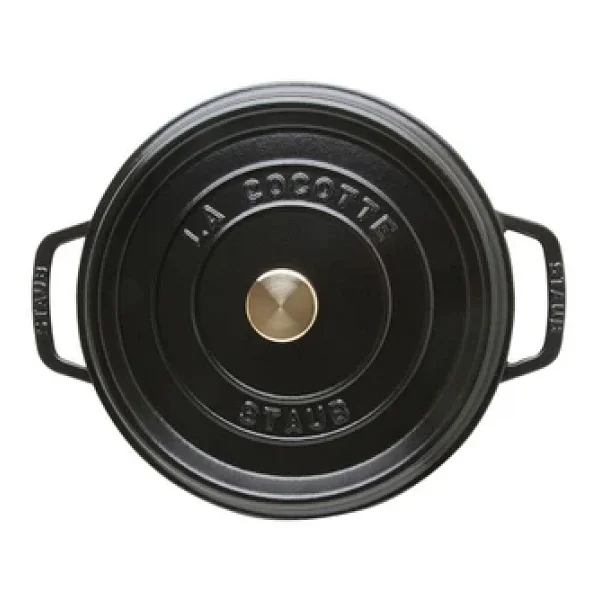 Staub La Cocotte Yuvarlak Siyah 24 cm Döküm Tencere - Görsel 7