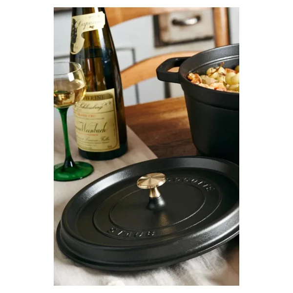 Staub La Cocotte Yuvarlak Siyah 24 cm Döküm Tencere - Görsel 5