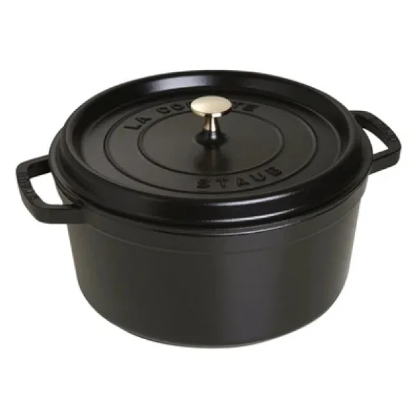 Staub La Cocotte Yuvarlak Siyah 28 cm Döküm Tencere - Görsel 7