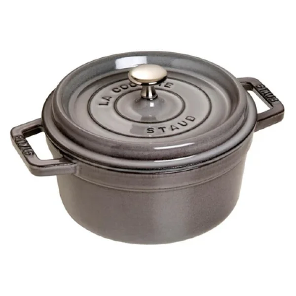 Staub La Cocotte Yuvarlak Gri 20 cm Döküm Tencere - Görsel 6