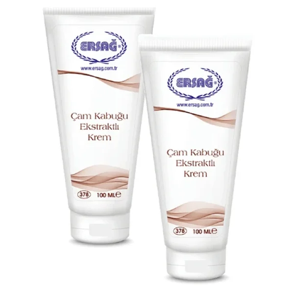Ersağ Çam Kabuğu Ekstraktlı 100 ml 2 Adet Nemlendirici Krem - Görsel 2