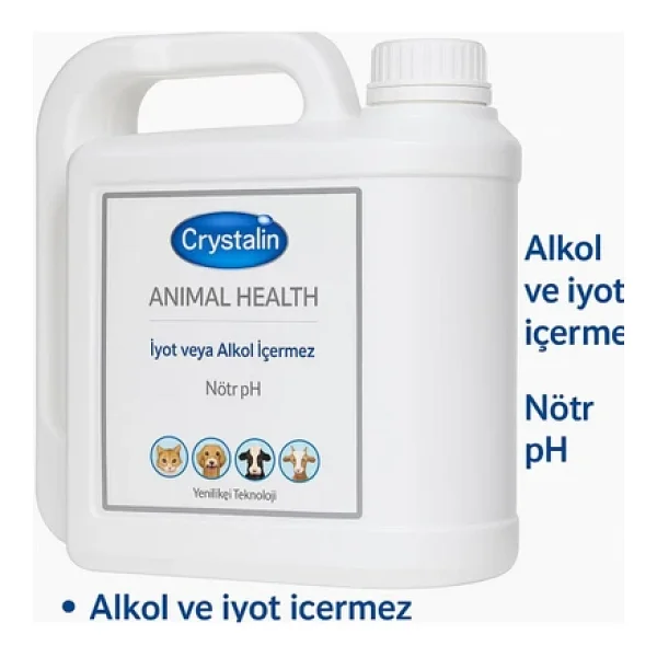Crystalin Animal Health 5 Lt (HAYVAN YARA BAKIM SOLÜSYONU) - Görsel 3