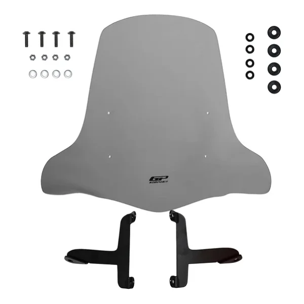GP Kompozit Scooter Universal 2020 Uyumlu Elcikli Ön Cam Füme - Görsel 4