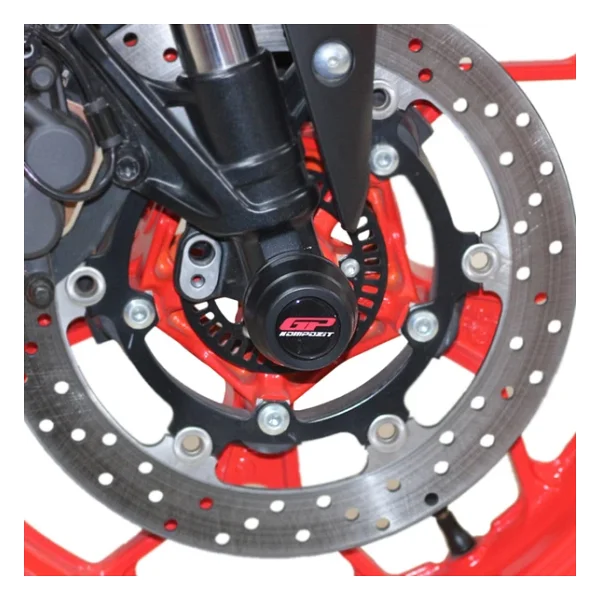 GP Kompozit Yamaha MT-25 2015-2024 Uyumlu Ön ve Arka Aks Koruma Takozu Seti Siyah - Görsel 6