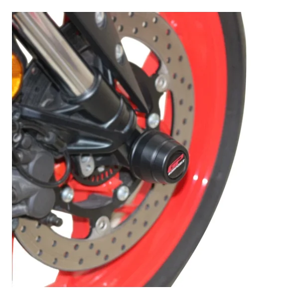 GP Kompozit Yamaha MT-25 2015-2024 Uyumlu Ön ve Arka Aks Koruma Takozu Seti Siyah - Görsel 7