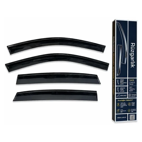 Vw golf 5 6 cam rüzgarlığı siyah kromlu black edition niken 2003 / 2013 - Görsel 6