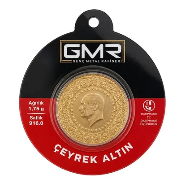 GMR Çeyrek Altın 1.75 Gram 22 Ayar - 1,75 gr - Görsel 3