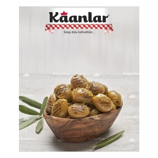 Kaanlar 240 Gr Yeşil Zeytin Izgara Grill Pet (261-320) - Görsel 2