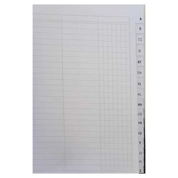 Gürpaş Ticari Fihrist 20'Li 20X28 Cilt Bezli - Görsel 2