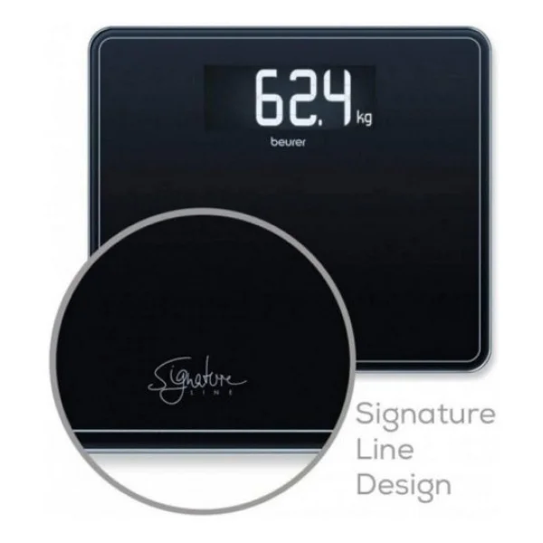 Beurer GS 410 SignatureLine Cam Dijital Banyo Baskülü Siyah - Görsel 5